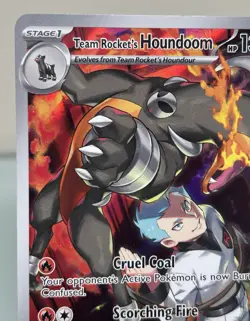 Pokemon TCG - Team Rocket’s Houndoom 191/182 Full Art Illustration Rare - Image 3