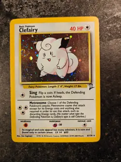 Clefairy 6/130 Base Set 2 Holo Rare LP Pokemon Card - Image 1