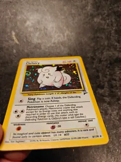 Clefairy 6/130 Base Set 2 Holo Rare LP Pokemon Card - Image 5