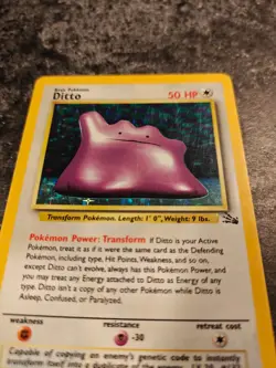 Pokemon TCG - Ditto 3/62 Fossil Holo Rare - Image 2