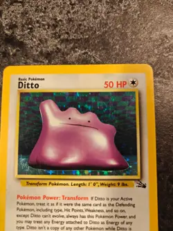 Pokemon TCG - Ditto 3/62 Fossil Holo Rare - Image 4