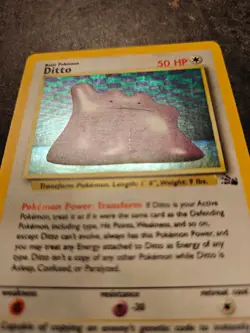 Pokemon TCG - Ditto 3/62 Fossil Holo Rare - Image 5