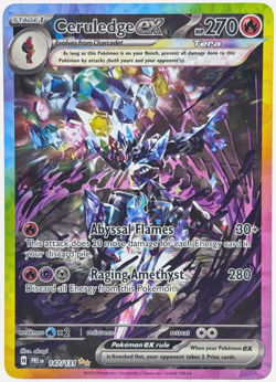 Pokemon Ceruledge ex Prismatic Evolution 147/131 Special Illustration Rare TCG - Image 1