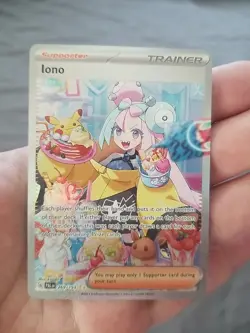 Pokemon Scarlet & Violet Iono 269/193 Full Art Holo Special Rare Trainer Card NM - Image 1