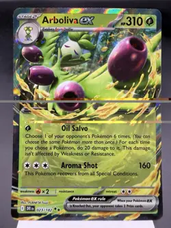 Arboliva ex 023/182 - Ultra Rare Holo - Destined Rivals Pokemon Card MINT - Image 1
