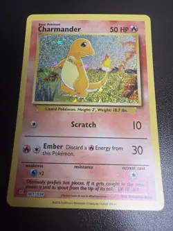 Charmander 001/034 Holo Classic Collection Trading Card Game Classic Pokemon NM - Image 1