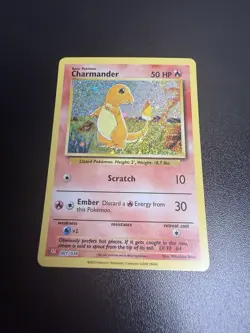 Charmander 001/034 Holo Classic Collection Trading Card Game Classic Pokemon NM - Image 3