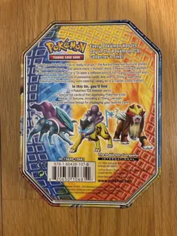 2012 Suicune Pokemon TCG Legendary Beasts Collector Tin - Empty, No Cards - Image 2