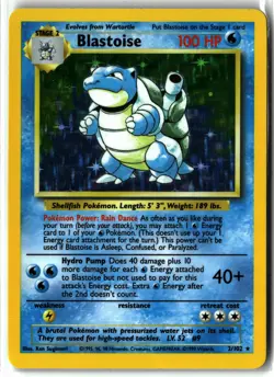 Blastoise ⭐ 2/102 Holo Rare Base Set Unlimited 1999 Pokemon WOTC NM/LP - Image 1