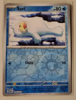 Seel REVERSE HOLO #86/165 Pokemon TCG S&V 151 English Pack Fresh NM - Image 2