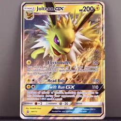Pokemon Jolteon GX SM173 Black Star Promo LP Full Art Holo 2019 - Image 1