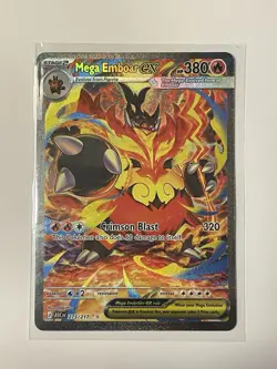 Mega Emboar ex Ascended Heroes 273/217 Special Illustration Rare Pokemon TCG NM - Image 1