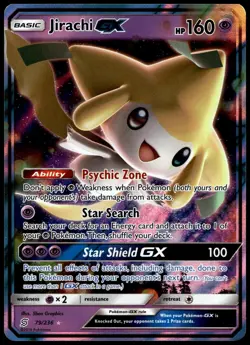 Jirachi GX 79/236 Holo GX Rare Unified Minds Pokemon Near Mint - Image 2