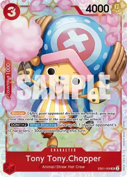 EB01-006 Tony Tony.Chopper English SR One Piece TCG Card Game - Image 2