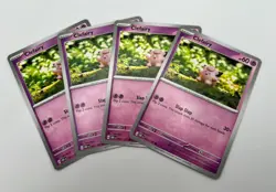 Clefairy 081/197 4x x4 Pokemon Card Obsidian Flames 2023 Playset - Image 1