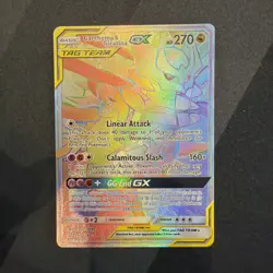 Pokemon Card Garchomp and Giratina GX 247/236 Rainbow Rare Unified Minds NM-LP+ - Image 1