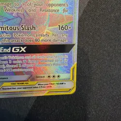 Pokemon Card Garchomp and Giratina GX 247/236 Rainbow Rare Unified Minds NM-LP+ - Image 4