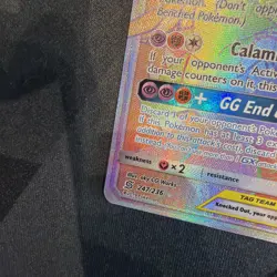 Pokemon Card Garchomp and Giratina GX 247/236 Rainbow Rare Unified Minds NM-LP+ - Image 5