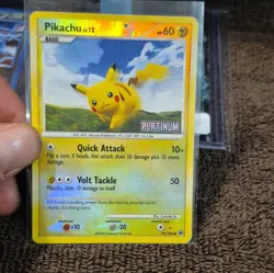 Pokemon TCG Pikachu Reverse Holo Stamp Common Stormfront 70/100 English Basic - Image 1