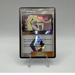 Lusamine Prism Star 182/214 SM Lost Thunder 2018 English Holo Prism Trainer - Image 1