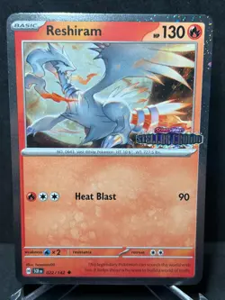 Pokemon Reshiram Stellar Crown Stamped 022/142 Cosmos Holo Near Mint - Image 1