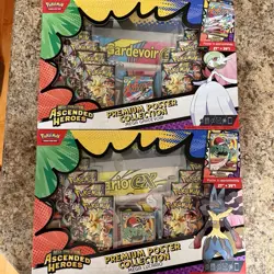 Pokemon Ascended Heroes Premium Poster Collection Lucario Gardevoir Set NEW - Image 1