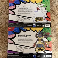 Pokemon Ascended Heroes Premium Poster Collection Lucario Gardevoir Set NEW - Image 2
