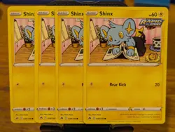 Pokemon TCG Crown Zenith Shinx 039/159 x4 Playset - Image 1
