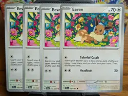 Pokemon TCG Shrouded Fable Eevee 050/064 x4 Playset - Image 1