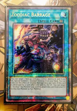 Zoodiac Barrage (Quarter Century Secret Rare) - RA04-EN091 - Yu-Gi-Oh TCG - Image 1
