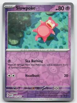 Slowpoke #79/165 (Reverse Holo) (NM) SV: Scarlet & Violet 151 MEW Pokemon - Image 1