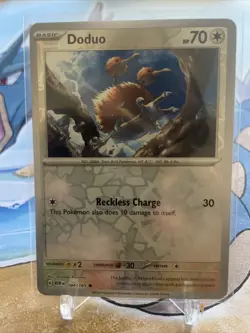 Doduo Reverse Holo Pokemon 151 Scarlet & Violet Card 84/165 - Image 1