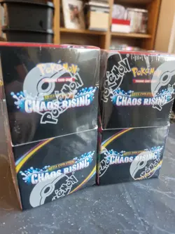 2 x Chaos Rising Half Booster Boxes 36 Packs Total New Sealed Pokemon TCG Cards - Image 1