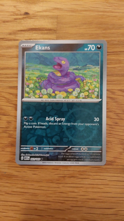 Ekans (23/165) Reverse Holographic 151 Pokemon card - Image 2