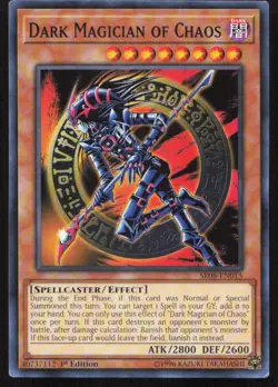 Yu-Gi-Oh TCG #SR08-EN015 Dark Magician of Chaos 1st Edition Common MP - Image 1