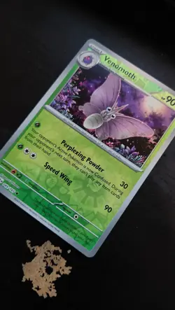 Venomoth (49/165) Reverse Holographic 151 Pokemon card - Image 1