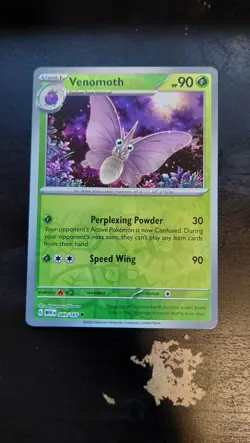 Venomoth (49/165) Reverse Holographic 151 Pokemon card - Image 2