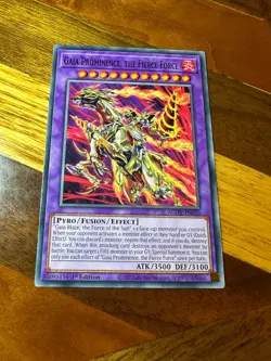 Gaia Prominence, the Fierce Force AGOV-EN033 1st Edition Common LP + BONUS - Image 1