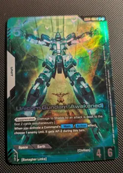 Gundam Card Game - GD04-066 - Unicorn Gundam (Awakened) - LR+ - Image 1