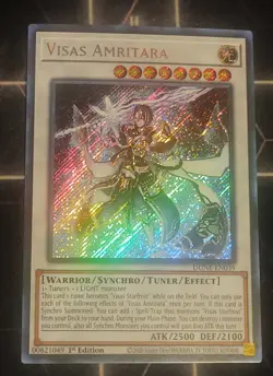 Visas Amritara Duelist Nexus DUNE-EN039 1st Edition Secret Rare Yu-Gi-Oh! - Image 1