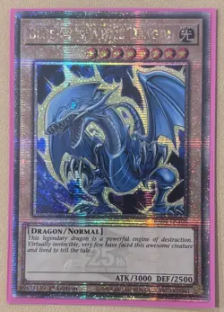 Blue-Eyes White Dragon RA04-EN108 Quarter Century Secret Rare 1st Ed ALT ART - Image 1
