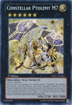Yugioh! LP Constellar Ptolemy M7 - HA07-EN062 - Secret Rare - 1st Edition Lightl - Image 1