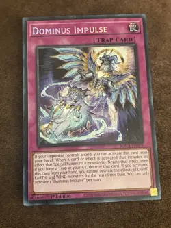 Yugioh! Dominus Impulse ROTA-EN079 Rage of the Abyss 1st Edition Secret Rare NM - Image 1