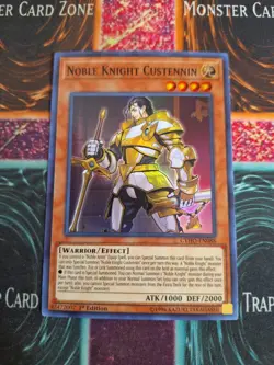 Yu-Gi-Oh! Noble Knight Custennin CYHO-EN088 Super Rare 1st Edition Near Mint - Image 1