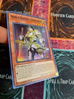 Yu-Gi-Oh! Noble Knight Custennin CYHO-EN088 Super Rare 1st Edition Near Mint - Image 2