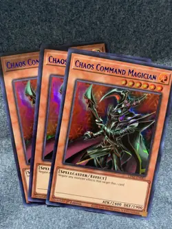 YuGiOh! BLUE 3x Chaos Command Magician LDS3-EN083 Ultra Yu-Gi-Oh! FAST SHIP x3 - Image 1