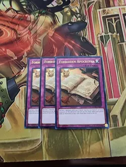 3X Forbidden Apocrypha DUDE-EN047 1st Edition Ultra Rare NM Yugioh - Image 1