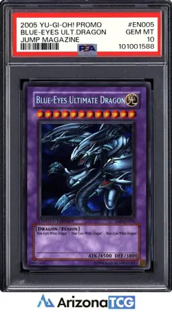 Yu-Gi-Oh 2005 Blue-Eyes Ultimate Dragon Secret Rare JMP-EN005 GEM MINT PSA 10 - Image 1