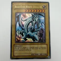 Yugioh Blue-Eyes White Dragon LOB-E001 Ultra Rare - Image 1