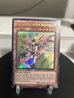 YuGiOh Majesty Maiden, the True Dracocaster Ultra Rare 1st Edition MACR-EN020 - Image 1